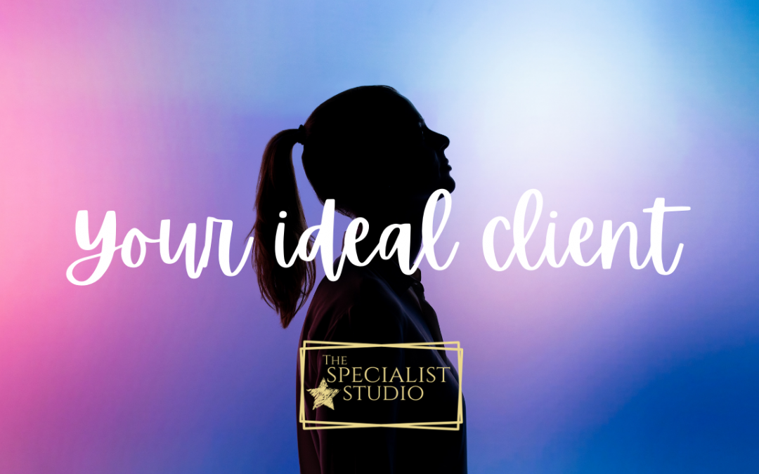Your ideal client avatar silhouette image for blog post on www.thespecialiststudio.com