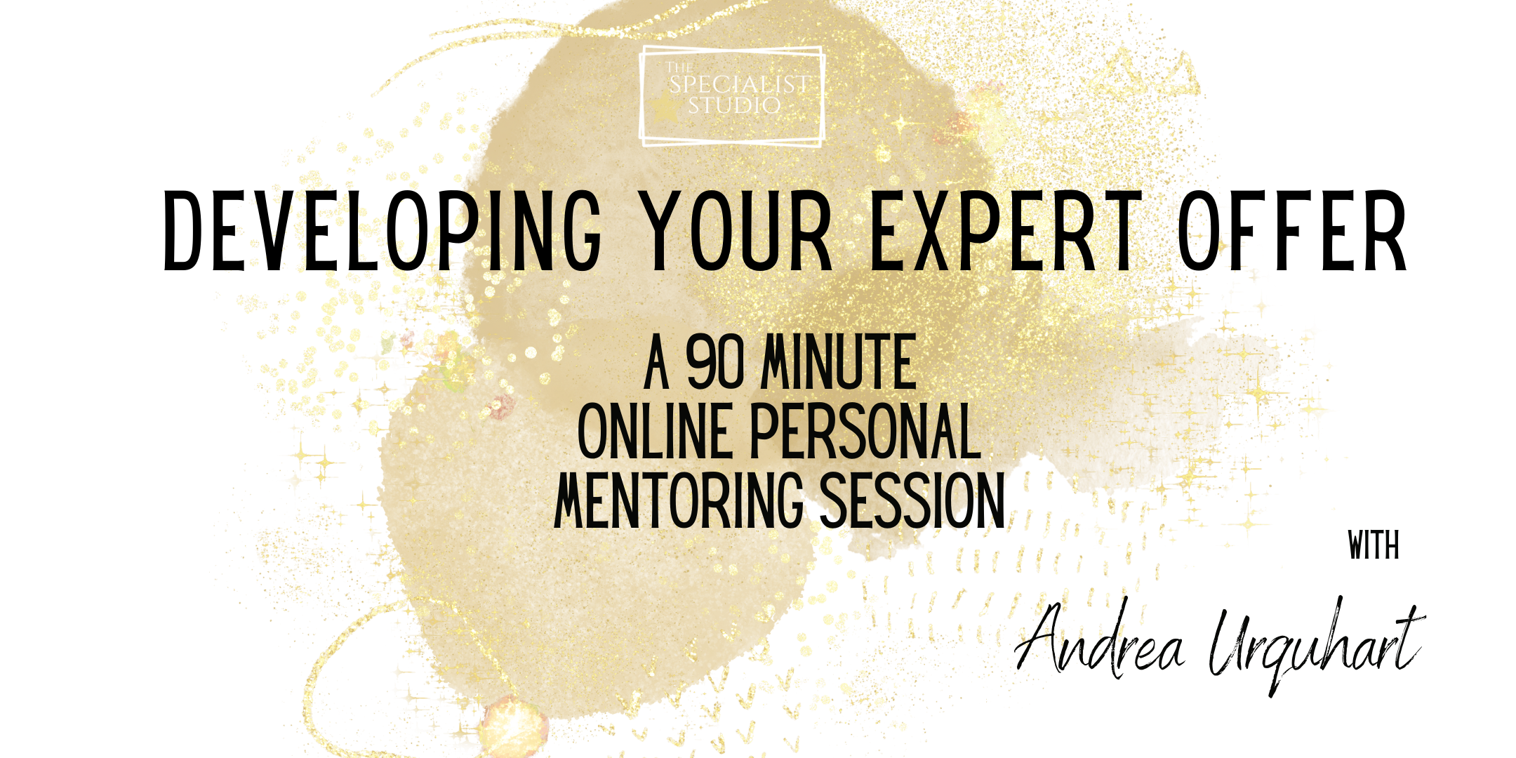 An image advertising a mentoring session for coaches and therapists called developing your expert offer